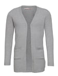 Koglesly L/S Open Cardigan Knt Noos Tops Knitwear Cardigans Grey Kids Only