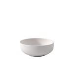 Villeroy & Boch Afina Porcelain Salad Bowl, Small, Modern Coupe Shape, 1L, White, Made in Germany, Stackable, Dishwasher & Microwave Safe