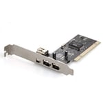 Carte contrôleur PCI FireWire 1394A 2+1 ports de Vshop