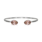 Petite Drop Bracelet Rhodium Vintage Rose