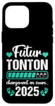 Coque pour iPhone 16 Pro Max Futur Tonton 2025 Humour Annonce Naissance Grossesse Cadeau