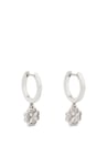 Kate Spade New York Huggie Drop Earrings, Clear/Silver