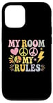 iPhone 12/12 Pro Funny Room Quotes My Room My Rules Case