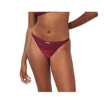 BOSS Women's Velvet Briefs Letter, Dark Red605, M