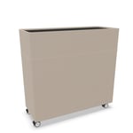 Rumsavdelare Plant Divider - 30 mm ljudabsorbent, Storlek Small, Färg 02 Light Beige, Hjul Vita