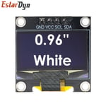 Panneau d'affichage OLED",0.96 pouces,ic SPI série 7/4Pin blanc/bleu/jaune/bleu/jaune,Module d'affichage SSD1306 12864,"écran LCD pour Arduino - Type NEW-White