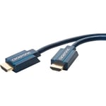 Câble de raccordement TV, écran [1x HDMI mâle - 1x HDMI mâle] clicktronic Ultra 8K 40988 HDMI 1.00 m bleu 1 pc(s)