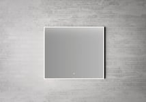 Linn Bad Vange Speil, m/LED-lys 80x5x70 cm, Sort - 28608