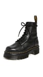 Dr. Martens Women's 8 Eye Combat Boot, Black Nappa Lux, 5 UK