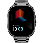 HiFuture Ultra3 Pro Black HF-100 - Miesten - 47 mm - Älykello - Kvartsi laturilla - Gorilla Glass -lasi