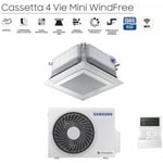 Samsung - climatiseur inverter cassette 4 voies mini windfree 9000 btu r-32 ac026rnndkg avec panneau et commande filaire - new