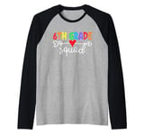 6th Grade Squad Teachers Boys Kids Students Back to School Raglan Baseball Tee