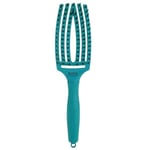 Hiusharja kuivaukseen Olivia Garden Fingerbrush Blue Lagoon Medium