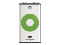 Gp Batteries Recyko B2552, 200 Mah, Nickel-Metallhydrid (Nimh), 8,4 V, Grön, Silver, 1 Styck