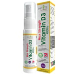 Vitamin D Spray High Strength - Vit D3 4000 IU Natural Peppermint Flavour 25ml (