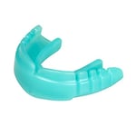 OPRO Protège-dents Snap-Fit pour appareil dentaire pour le rugby, le hockey, le MMA, la boxe, le basket-ball et autres sports de contact (Menthe Verte)