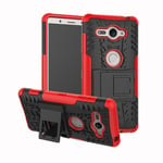 Sony Xperia XZ2 Compact      Heavy Duty Case    [Red]