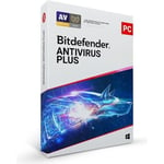 Bitdefender Antivirus Plus 2022 - 3 PC e 2 ans