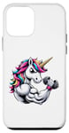 Coque pour iPhone 12 mini Licorne Biceps Curls Fitness Gym Garçons Filles Hommes Femmes Enfants