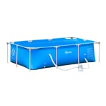 Steel Frame Swimming Pool with Filter Pump and Reinforced Sidewalls