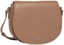 Replay women's shoulder bag made of faux leather, beige (Dirty Pale Beige 074), one size