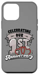 iPhone 12 mini 1st Wedding Anniversary Celebrating 1 Year Matching Gift Case