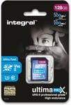 Integral 128GB UHS-II SD Card V90 Up to 300MBs Read and 280MBs Write