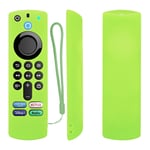 green Housse de protection en Silicone pour télécommande, pour Amazon ALEXA Voice afir TV Stick 4K 3e génération, antichoc antidérapant Nipseyteko