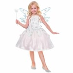 Girls Frozen Winter Fairy Fancy Dress Snowflake Book Week Angel Costume Kids