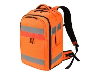 DICOTA Hi-Vis - Ryggsäck - 32-38 liter - termoplastisk polyuretan (TPU), 600D RPET - orange