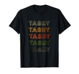 Love Heart Tabby Tee Grunge Vintage Style Black Tabby T-Shirt