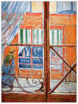 ArtPlaza Van Gogh Vincent - A Pork-Butchers Shop Seen from a Window Panneau Décoratif, Bois, Multicolore, 60 x 1.8 x 80 cmAS90543