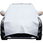 Couverture Pare-Brise Voiture Hiver Bâche Pare Brise Protection Repliable Protege Pare Brise Universelle pour Voiture Anti Givre, Neige, Glace, Pluie