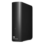 WD Elements Disque dur externe 16 To, HDD de bureau, USB 3.0, Plug-and Play stockage pour les photos, la musique, les vidéos et tout autres fichiers importants, Noir