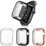 HAPAW 3 Pack Screen Protector Compatible with Apple Watch SE/Series 6/Series 5/Series 4 40mm, Soft TPU Full Coverage Protective Case Cover Compatible with iWatch Series SE/6/5/4