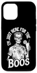 iPhone 15 Summerween I'm Just Here For The Boos Funny Zombie Cocktail Case