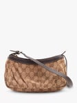 Pre-loved GUCCI GG Canvas Shoulder Bag, Brown