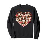 Saint Bernard Heart Valentine Saint Bernard Womens Mens Kids Sweatshirt