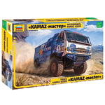 Zvezda 43005-KAMAZ Rallye Truck, échelle 1/43, Plastic Model Kit, ZS43005, Multicolore