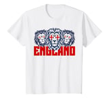 Youth ENGLAND - Three Cool Lions. For Boys & Girls. Kids England T-Shirt