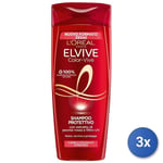 3X Elvive Shampoo 285 ML. Color Vive Protecteur