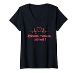 Womens Babette measure oatmeal V-Neck T-Shirt