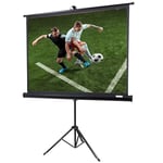 OVERMAX Vidéoprojecteur Suspendu Semi-Automatique Grand écran 16:9, 4K, Full HD, Longueur de Toile réglable, Montage Mural et au Plafond, Projection pour Home cinéma ((60'') 116×87 cm)