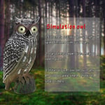 (Eye Glow)Mxtech Prowler Owl Predator Decoy Solar Powered Owl Hunting Decoy