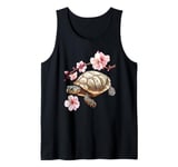 Cherry blossoms - watercolor Tortoise Tank Top