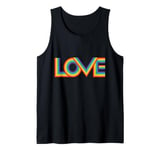 Love Shirt Love in the Colors of the Rainbow Tank Top