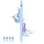 Stylus Pens for Touch Screens Power-Display Tablet Pen POM Tip Magnetic Rechargeable Pen for iPad Compatible with iPhone/iPad/Samsung/Lenovo/and Other iOS/Android smartphone and Tablet Devices (Blue)