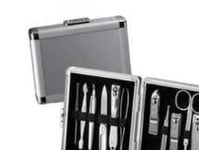 Manicure Set Silver Case - 11 Tools