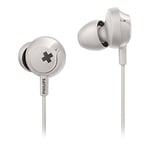 PHILIPS Audio SHE4305WT/00 Bass+ Wired Earphones with Microphone Wired, Ideal for Sport - White one size SHE4305WT/00