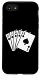 Coque pour iPhone SE (2020) / 7 / 8 Logo de poker Texas Holdem Poker mains joueur de poker